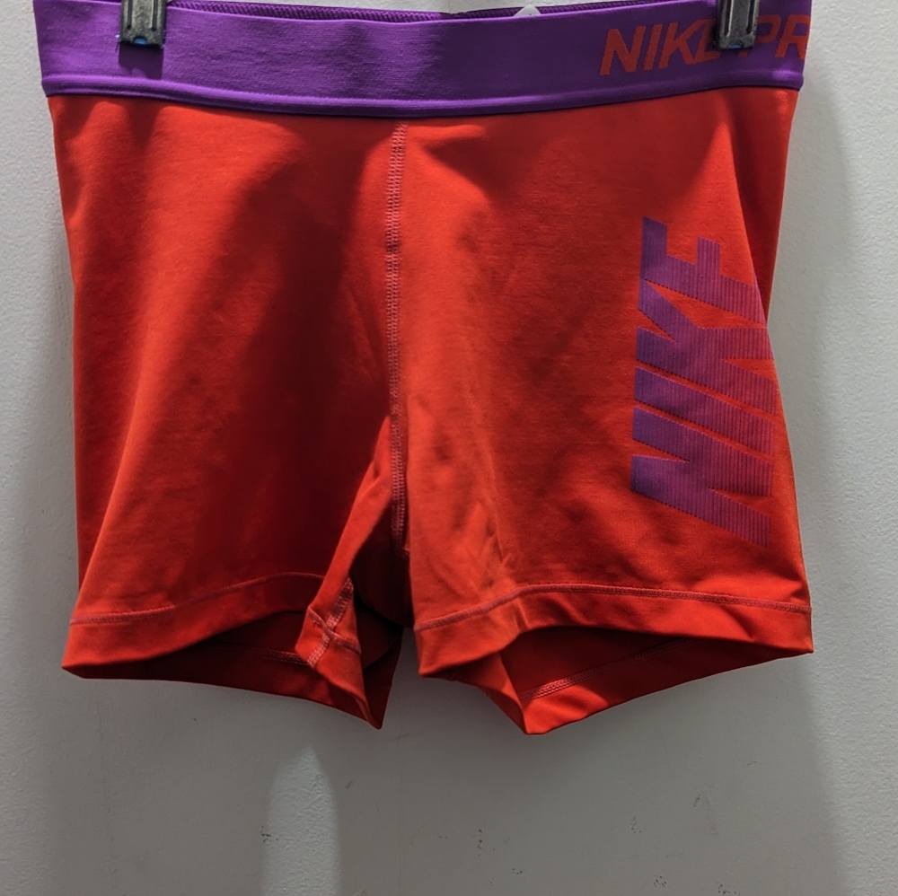 Nike Pro Shorts Purple and Red Size Medium